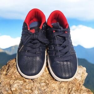 K Swiss Sneakers boys VN Navy blue & red   boys size 12 look like leather